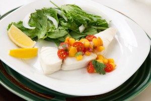 Poached Cod or Halibut