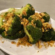 Roasted Broccoli with Pine Nut Gremolata