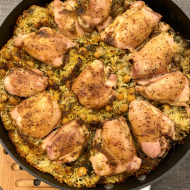 One-Pot Chicken Thighs with Chickpeas & Herbs